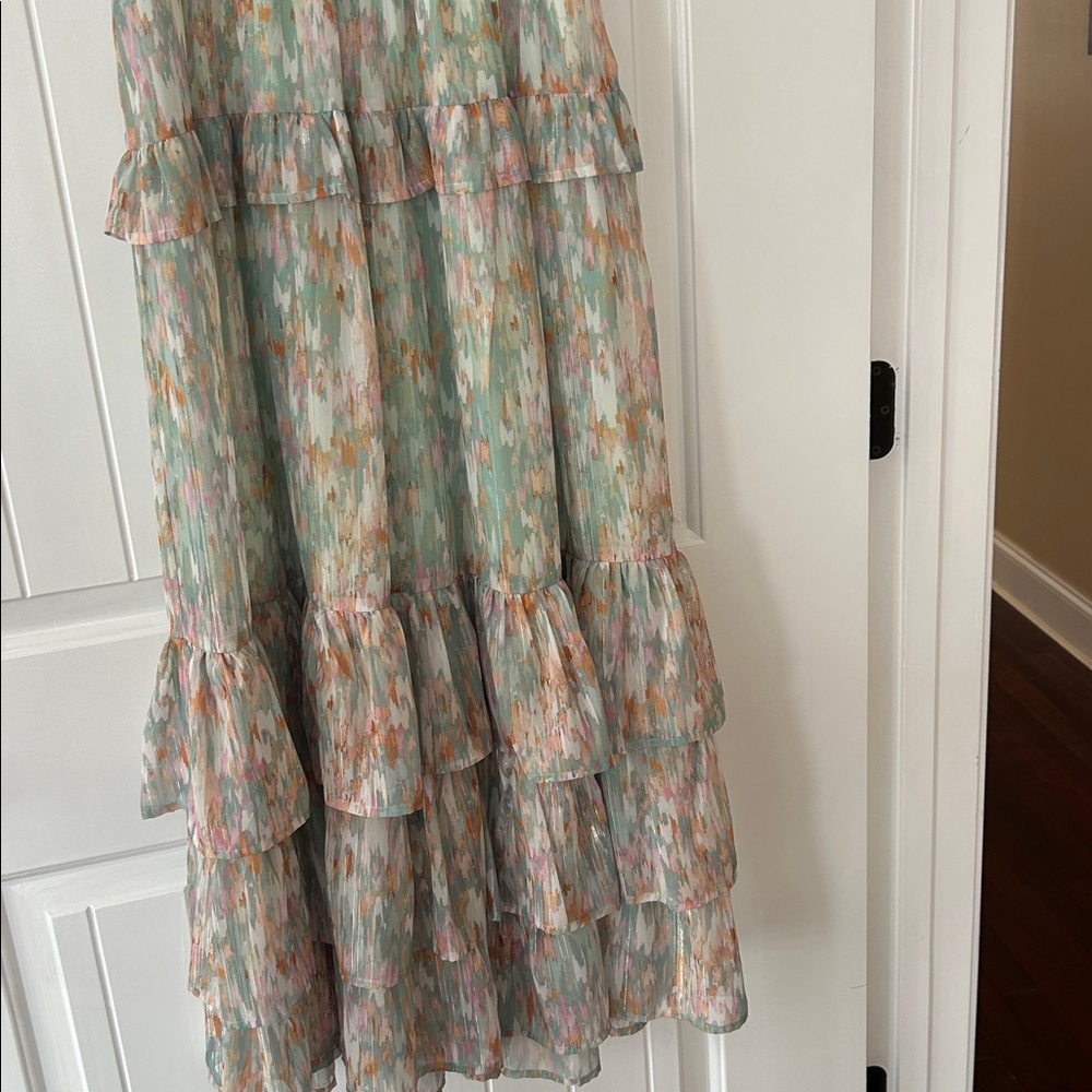Koko & Mason Floral Ruffle Maxi Dress - Picture 5 of 10